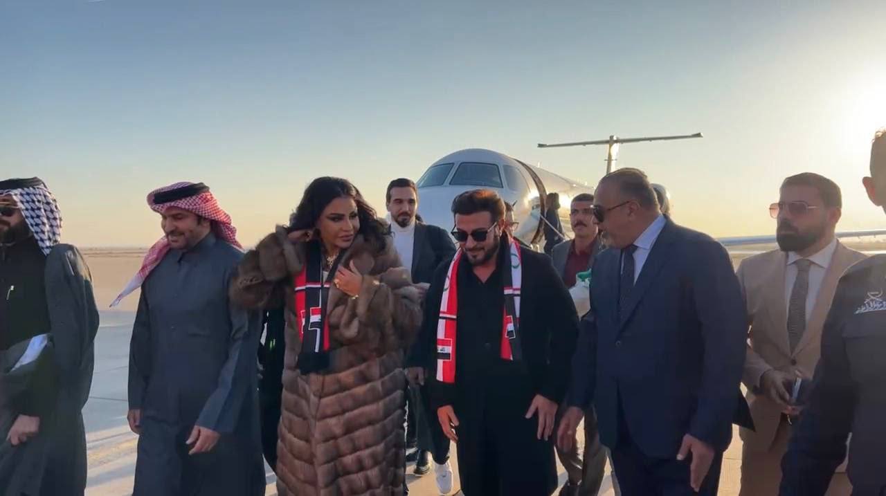 صورة.. “الملكة” و”البرنس” في البصرة لإحياء حفل ختام خليجي 25 (فيديو)