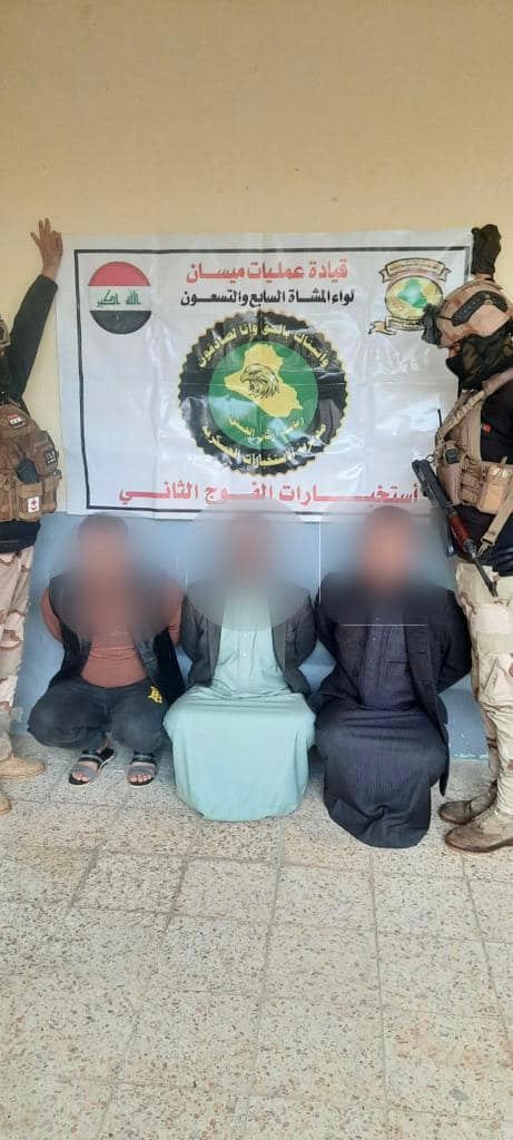 عمليات ميسان تلقي القبض على 3 متهمين وتضبط كميات كبيرة من الأسلحة والعتاد