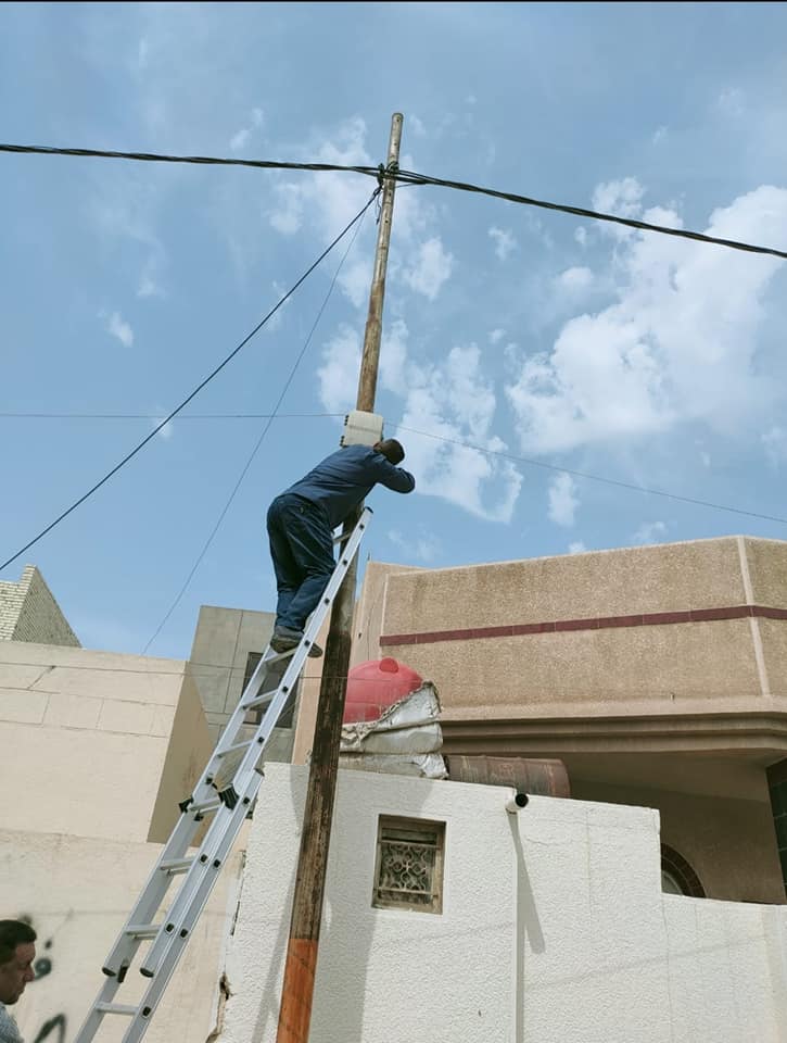 حملة لإزالة التجاوزات على الكابل الضوئي في الأنبار والديوانية