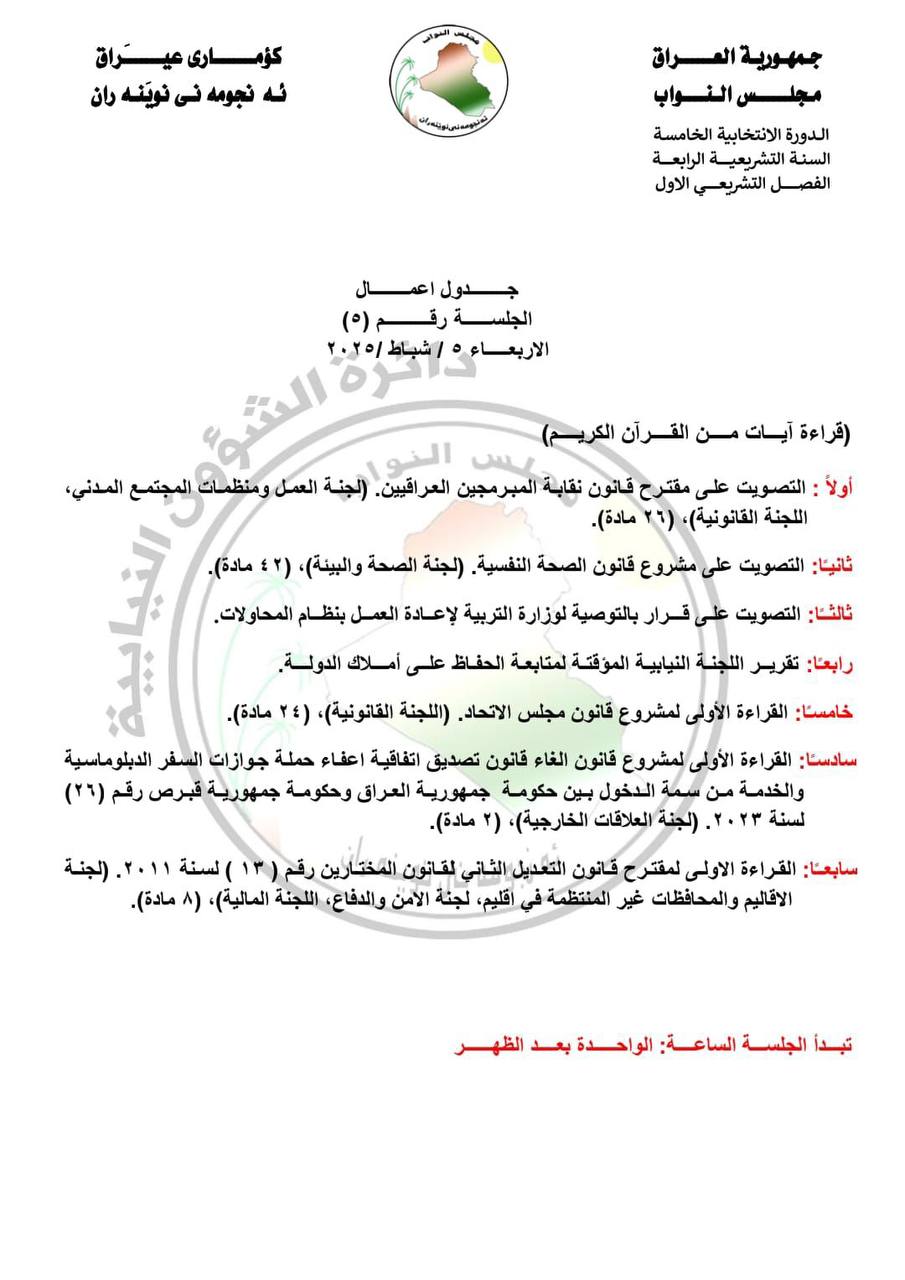 أخيراً.. البرلمان سيؤسس مجلس سيناتورات عراقي والعشرات سيمثلون المحافظات