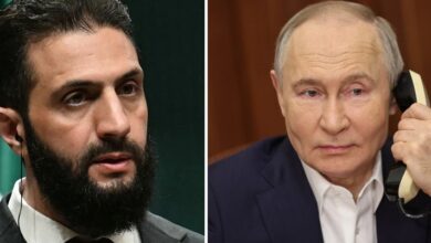 أول اتصال هاتفي بين بوتين والشرع.. موسكو مستعدة لإعادة النظر بالاتفاقيات السابقة