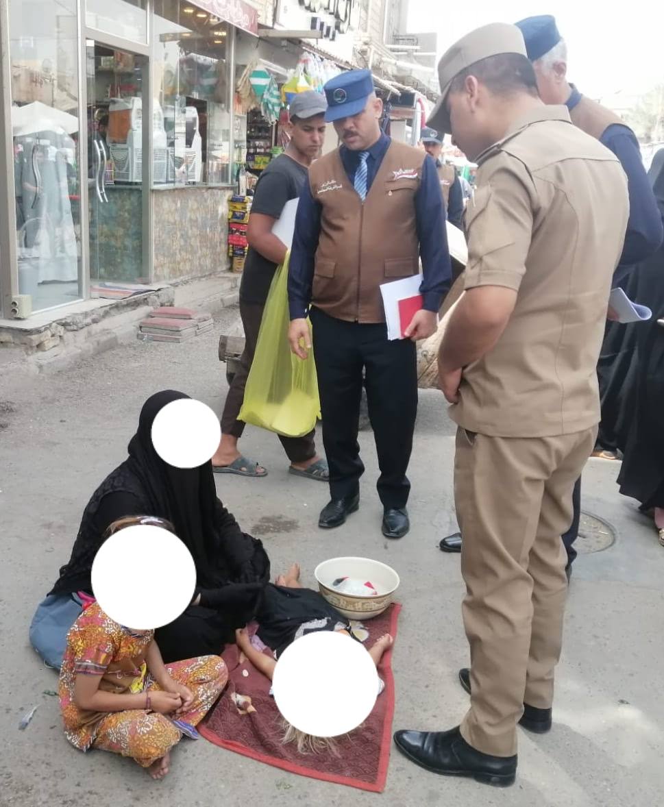 متسولة تشتم كل من لا يعطيها.. اعتقلت لدى شرطة الحمزة ووضعها المادي جيد!