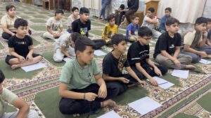 25 طفلًا في قلعة صالح قرأوا عن الإمام المهدي والأنبياء.. لعبوا ورسموا أيضاً (فيديو)