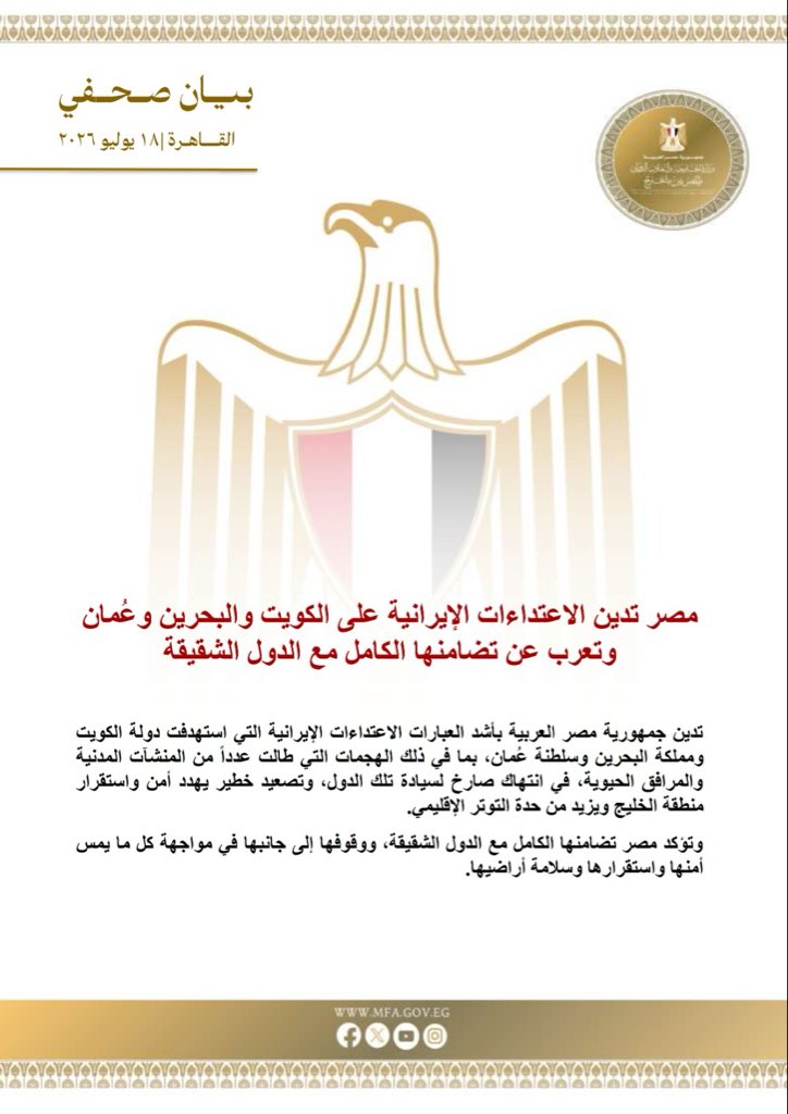 أميركا تقصف وإيران ترد في الكويت والبحرين والأردن وسط إدانات أوروبية خليجية