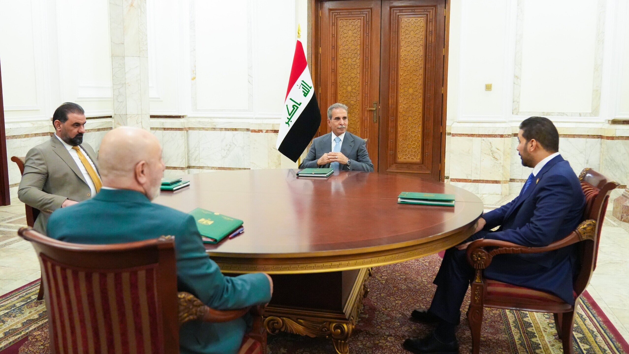 الزيدي وفائق زيدان يجتمعون بالرئاسات.. ناقشوا معيشة العراقيين وحصر السلاح