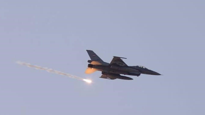 شاهد: F16 تدمر كهفاً بين كركوك والسليمانية