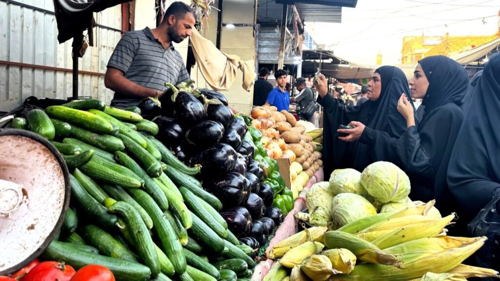 انخفاض أسعار الخضروات في سوق الزبير.. طماطة بنجوين 3 بألف (صور)