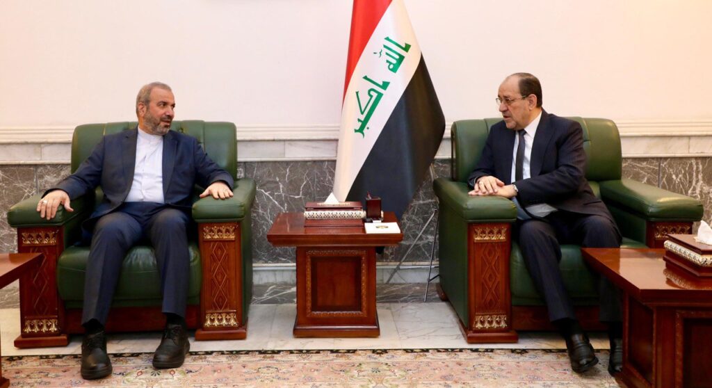 المالكي يناقش مع السفير الإيراني ضرورة التحرك الدبلوماسي لإيقاف الحرب