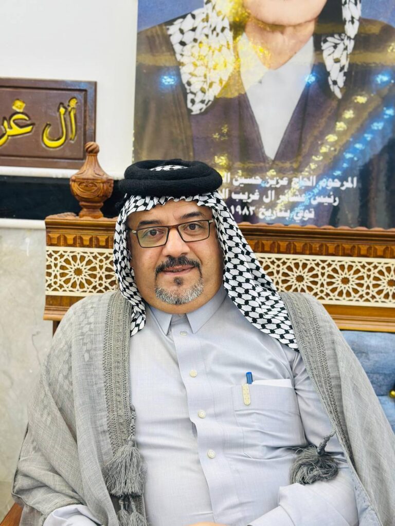 تنصيب الإعلامي ميثاق الزريجي شيخاً لعشيرة آل غريب في واسط (صور)