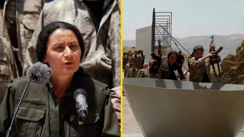 مقاتلة علوية قادت مشهد حرق أسلحة الـPKK في السليمانية.. ماذا نعرف عن بسي هوزات؟