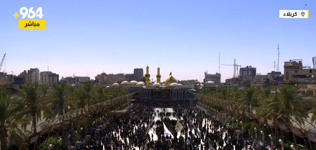 مباشر.. شبكة 964 تنقل أجواء زيارة الأربعين في كربلاء