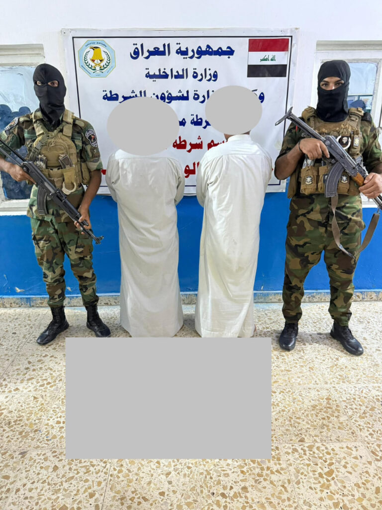 الشرطة تعتقل متهمين بحرق منزل في ميسان وتضبط سلاحاً بحوزة أحدهما