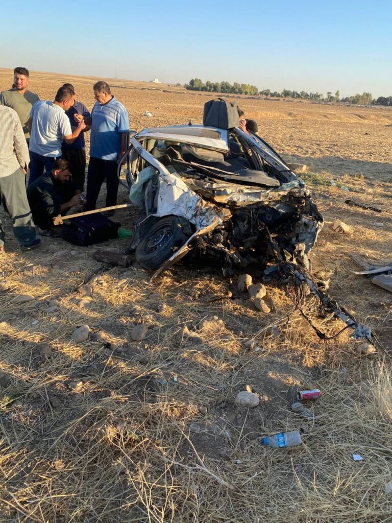 حادث سير يودي بحياة العريس ويترك العروس في غيبوبة أثناء عودتهم من السليمانية