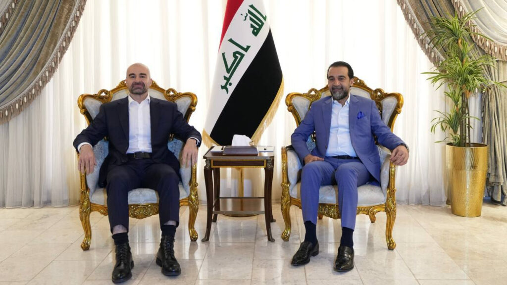 بافل طالباني يزور الحلبوسي في مكتبه ونقاش حول الانتخابات المقبلة