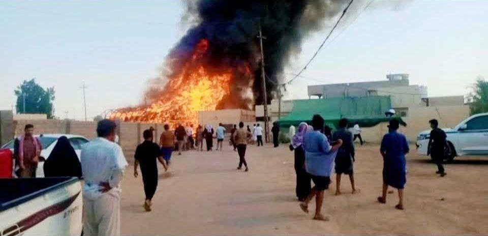 جرحى واحتراق مضيف في نزاع بين أبناء عشيرة واحدة بذي قار