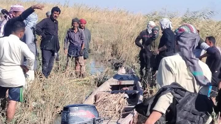 العثور على جثث 3 أشقاء داخل زورق في أهوار الجبايش