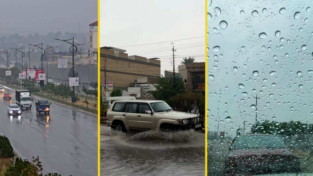 كاميرا 964 توثق أول موجة أمطار شمولية في العراق هذا الموسم