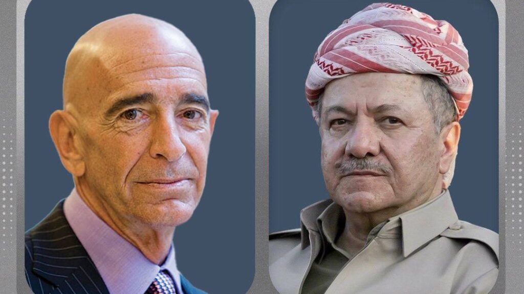 البارزاني ومبعوث ترامب لشؤون سوريا يؤكدان ضرورة إنهاء الاضطرابات في حلب