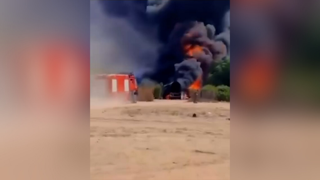 فيديو.. حريق ضخم يلتهم ثلاثة صهاريج وقود في سفوان