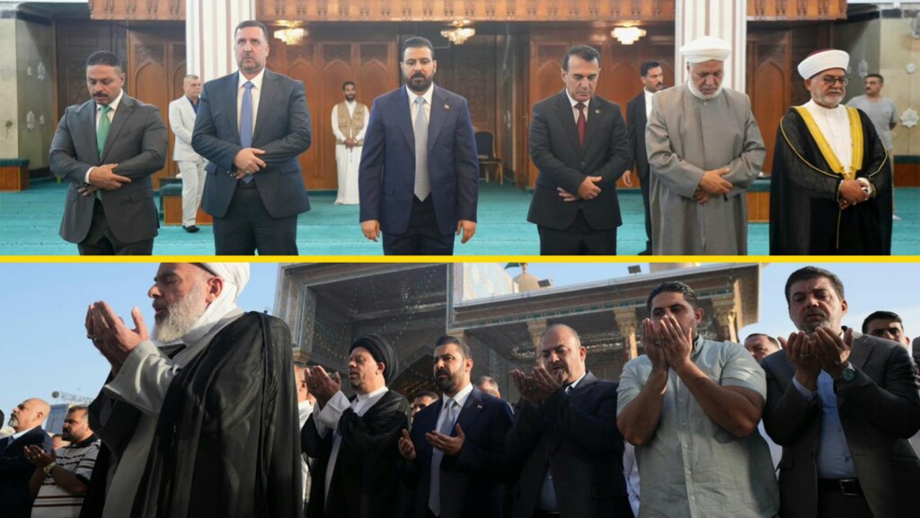 الزيدي يقضي صبيحة العيد بين الكاظمية والأعظمية.. صلاة ولقاءات مع العلماء والمشايخ