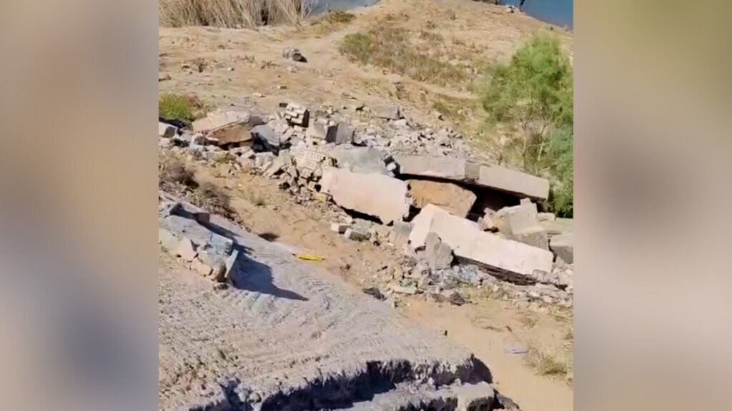 غرفة قديمة انهارت بسبب ارتفاع مناسيب نهر ديالى وليست برجاً أمنياً - توضيح الشرطة