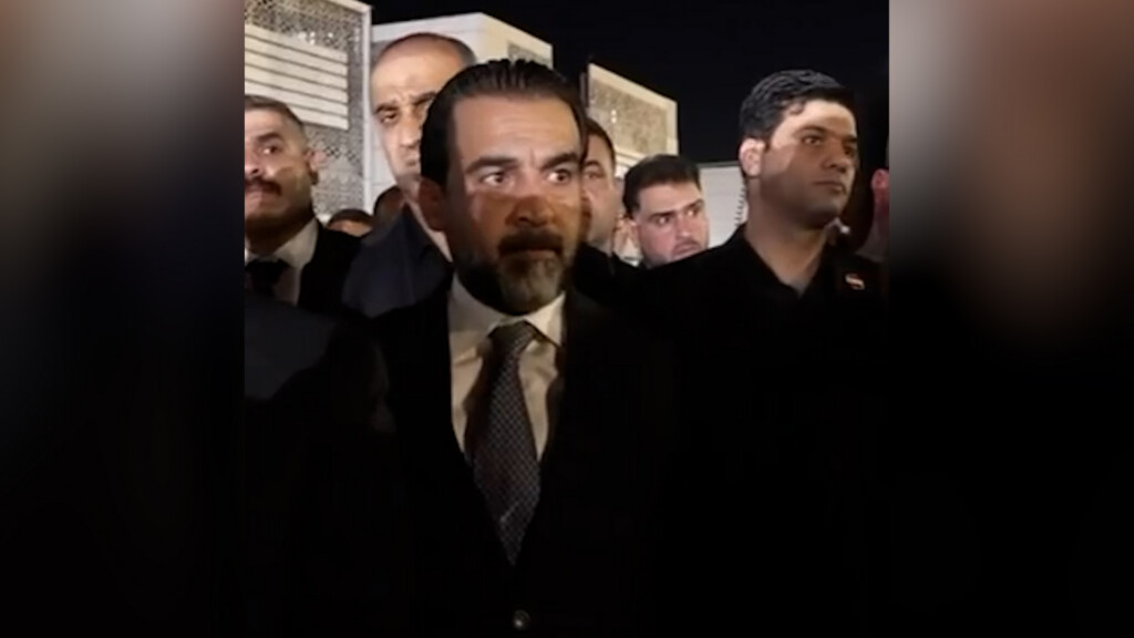 فيديو: الحلبوسي مع قادة الإطار التنسيقي في استقبال جثمان خامنئي