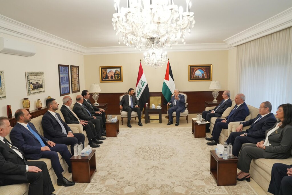 الزيدي للرئيس الفلسطيني: ضرورة التنسيق الدولي لإعادة كافة الحقوق لأصحابها